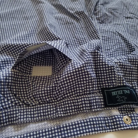 NWT Men's Pal Zileri Blue Checked Swim Trunks Swim Shorts Swimwear Size 54 - Picture 7 of 10
